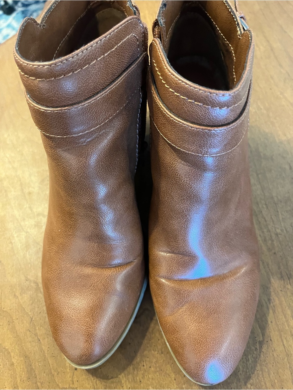 Indigo Tan Brown Ankle Booties - Classic Slip-On Chelsea Style